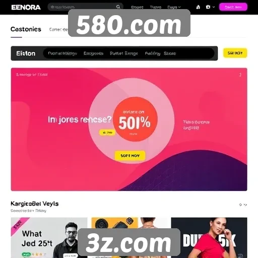 Tendências no design do site 580.com em 2025